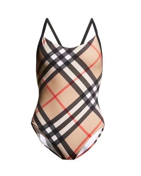 burberry alagnon check one-piece swimsuit|Burberry Alagnon Check One.